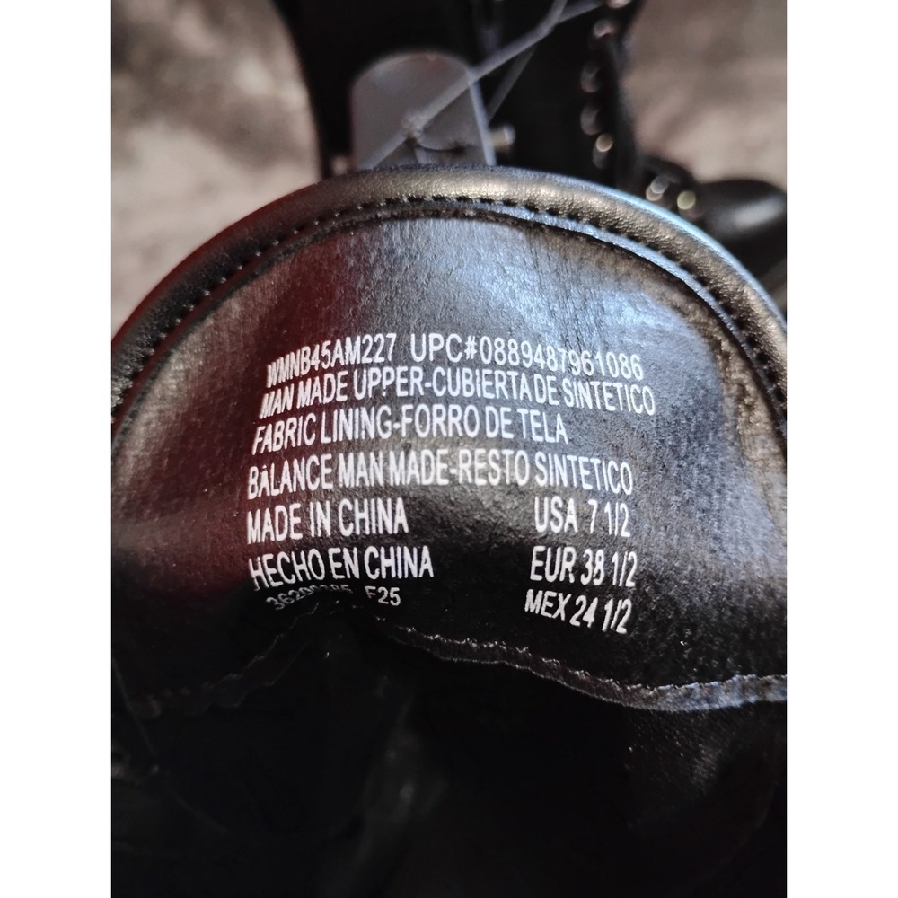 No Boundaries Lug Sole Combat Boots Wide Width Size 7.5 - Picture 5 of 6